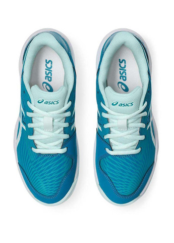 Бірюзові осінні дитячі тенісни кросівки gel-game 9 бірюзовий Asics