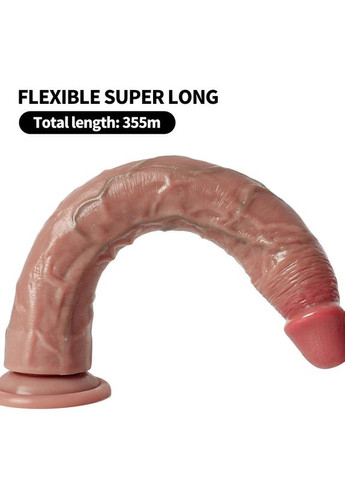 Фаллоімітатор на присосці ALFA Manuel (Рідкий силікон) Focus (349501349)