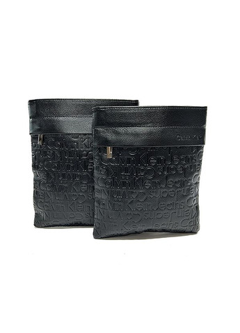 Мужская маленькая черная молодежная вертикальная сумка планшетка через плечо с тиснением No Brand (333300293)