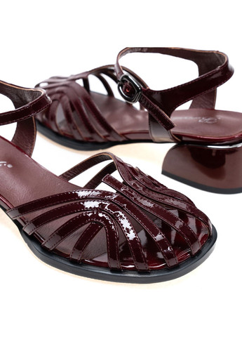 Бордовые босоножки 01572 бордовые Brocoli