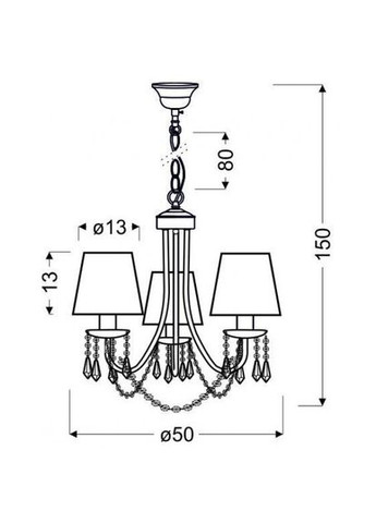 Люстра RUTI (33-58713) Candellux (361312766)