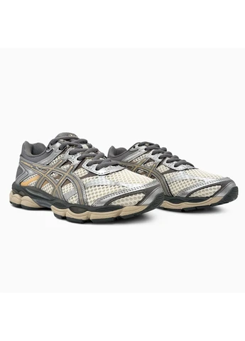 Серые летние кроссовки asics gel-cumulus 16 cream/clay grey асикс гель No Brand