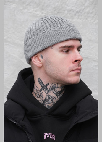 Утеплена Трикотажна Шапка Біні Докер На Флісі Gvido Without (304611718)