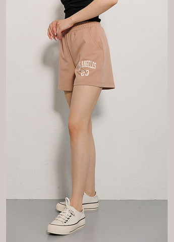 Женские трикотажные шорты светло-бежевые с принтом Los Angeles Arjen (289787375)
