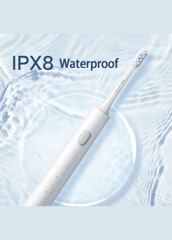 Электрическая зубная щетка Mijia Sonic T301, 31 000 вибраций/мин, 40 дней работы, IPX8, белая Xiaomi (347581571)