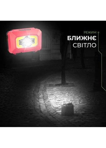 Фонарь налобный 3W COB Red (HL-3W(red)) Eurolamp (323098536)