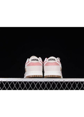 Розовые демисезонные кроссовки мужские nike sb dunk low se 85 double swoosh pink rabbit найк сб данк No Brand