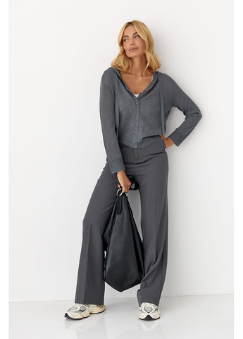 Легкий кардиган з капюшоном на гудзиках Lurex (350948934)