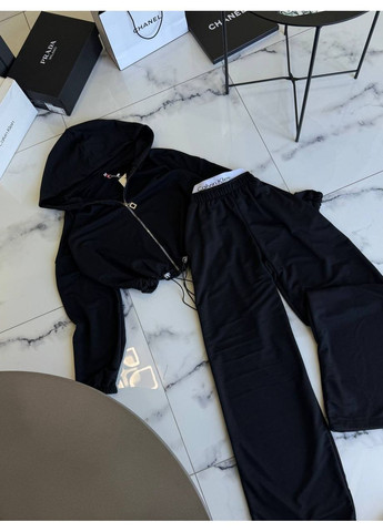 Жіночий костюм з лого резинкою двохнитка No Brand С824/825-1645/1 (363839503)