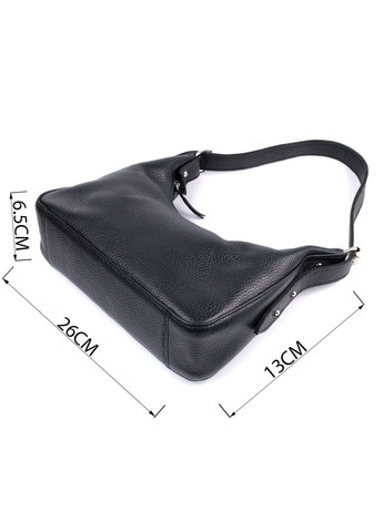 Сумка багет з регульованим ременем із зернистої натуральної шкіри 26х13х6,5 см Shvigel (315873228)