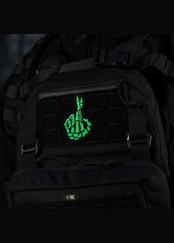 Нашивка Crossed Fingers (вишивка) Black M-TAC (315047544)