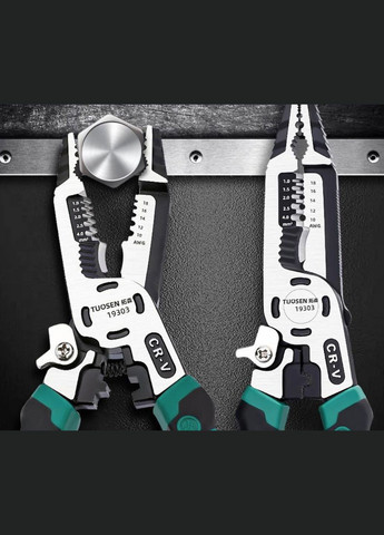 Инструмент для зачистки проводов 10-в-1 – многофункциональные стальные кусачки для электриков, 1 шт No Brand (317257662)