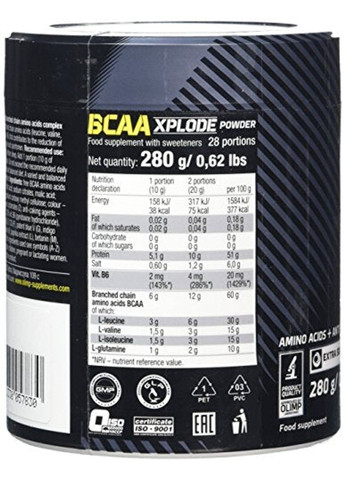 Аминокислоты BCAA Xplode Powder 280 г, кола Olimp (307091235)