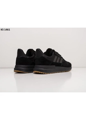 Черные летние кроссовки adidas originals zx500 rm completely black адидас зх 500 No Brand