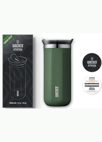 Термокружка Octaroma Grande 435мл, зеленый Wacaco (313100089)