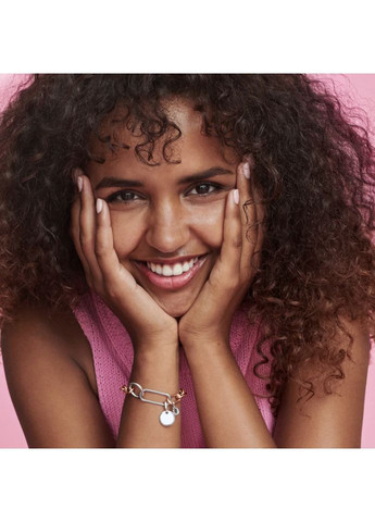 Серебряное Звено для стилизации для браслетов Пандора Ми 799665C00 Kabluchka (355346964)