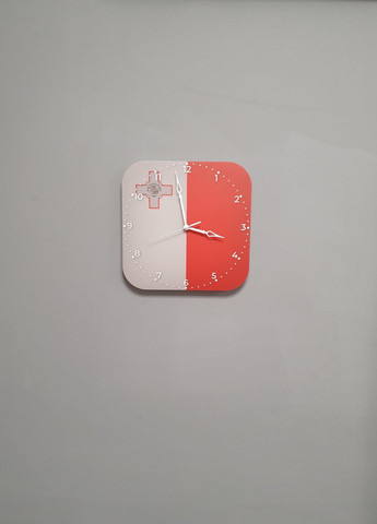 Часы настенные флаг Мальты No Brand (321989401)