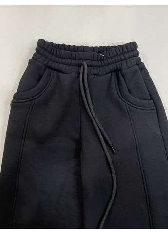 Утеплені штани-палаццо трикотаж на хутрі No Brand (369887202)