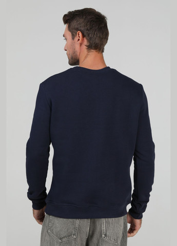 Темно-синий свитшот мужской утепленный темно-синий u0301 RAY однотонный без декора (305776949)