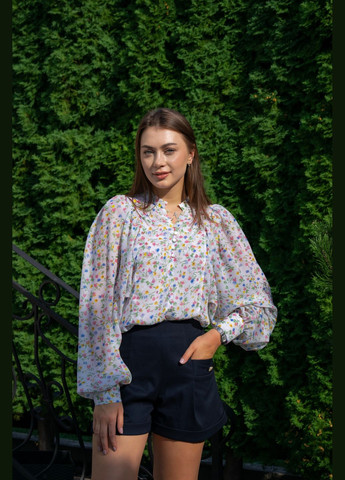 Чёрно-белую блузка "amanda" Marzo Atelier Блузка вільного крою