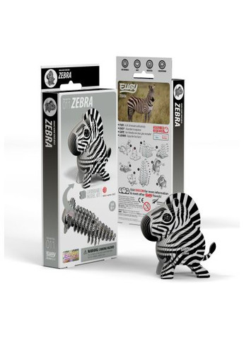 Пазл (XEG-011) Eugy 3D Зоопарк Зебра (366159482)