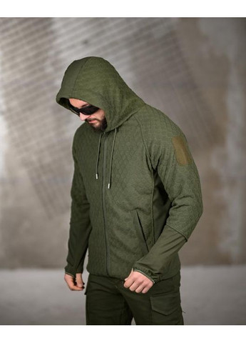 Тактична чоловіча тепла кофта на флісі олива No Brand (367088288)