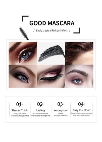 Набір Туш для вій Xpress Control з ефектом подовження 13 мл + Підводка для очей Starry Sky Eyeliner 1 мл Vibely (315424235)