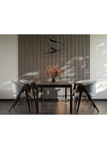 Стінна декоративна рейкова панель Woodline WL 2700х300 мм чорний, дуб сонома (0,81 м²) Marbet (361446942)