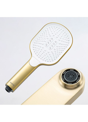 G3210-3 ванна одноваж. кор. поворот. вилив лат. Ø35 (сатин золотий) {4/1} GAPPO (371881914)