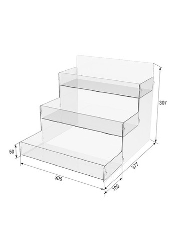Органайзер для стаканчиків на 3 полиці 300х377х307 Ekostar (367609582)