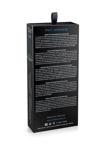 Крем для эрекции Male Performance Cream Nuit Ardente 60 мл CherryLove Plaisirs Secrets (282709365)