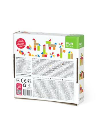 Детские деревянные кубики 900163 цветные. Igroteco (316645863)