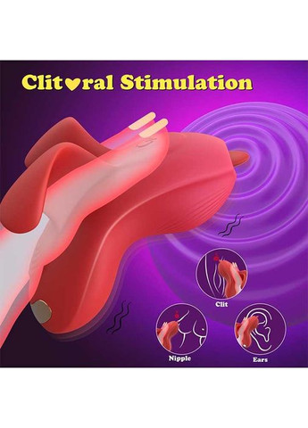 Клітеральний смарт-вібратор на палець Love Spouse бордового кольору для мастурбації, так і любовних ігор China (360603843)
