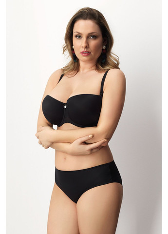 Чёрный бюст. balconette, р.75f, черный Corin