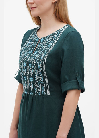 Зелена сукня ланна, р., код 0232/56/606 ГАЛЕРЕЯ ЛЬОНУ