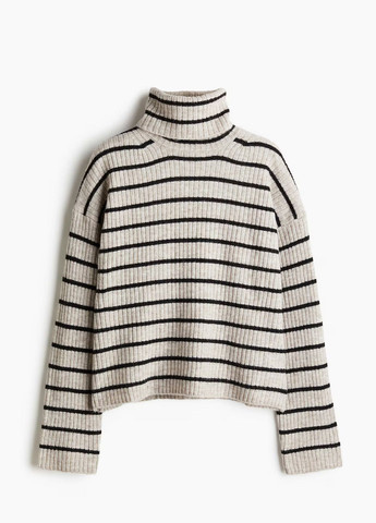 Серо-бежевый демисезонный свитер H&M