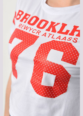 Футболка жіноча білого кольору Let's Shop - (295638986)