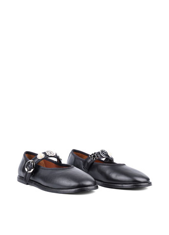 Женские женские балетки 319-21512 черная кожа. Attizzare | чёрные (325609369)