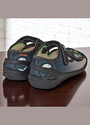 Ортопедичні текстильні босоніжки на липучках відкриті тапочки капчики для хлопчика Валді Waldi (333339243)
