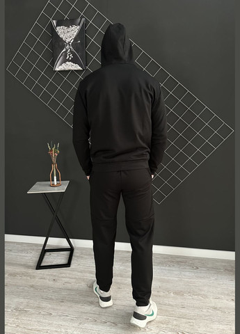 Черный демисезонный демисезонный спортивный костюм кривой рог черный худые + брюки (двунитка) Vakko