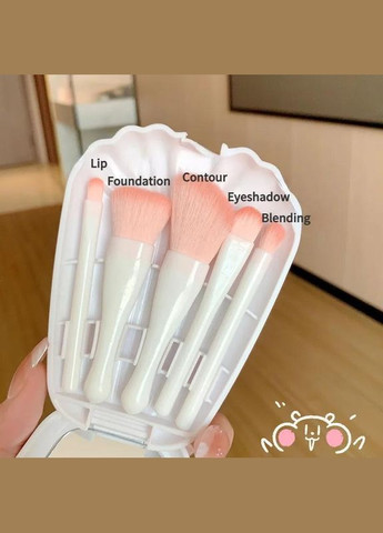 Подарочный набор кисточек для макияжа "кача" (5 шт.), комплект кистей для макияжа, подарок, косметика, кисти, кисточки Fashion Jewelry (337718657)