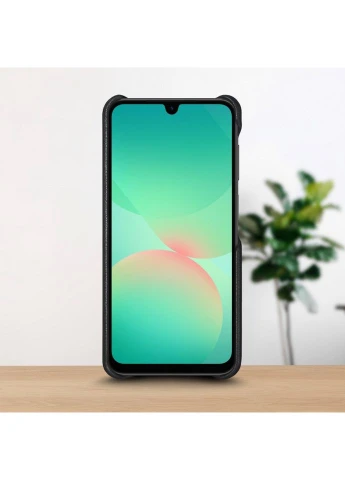 Шкіряна накладка WoodBacker для Samsung Galaxy A26 Чорний (79343) Stenk (359472584)