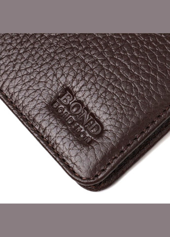 Вертикальный узкий мужской бумажник из натуральной зернистой кожи 22052 Bond (329196494)