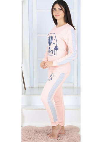 Персикова зимня піжама тепла для дівчаток підлітків asel No Brand