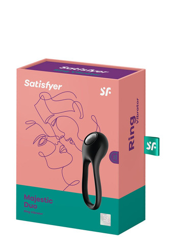 T360176 ерекційне віброкільце Majestic Duo, Satisfyer (297399224)