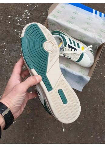 Серые демисезонные кроссовки мужские adidas drop step green yellow адидас дроп степ No Brand