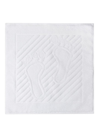 IDEIA коврик для ног и ванной комнаты 50х50 см хлопок жаккард с ножками пл 700 г/м2 белый белый производство - Узбекистан