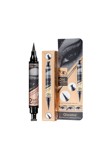 Підводка-маркер для повік Qiaoanna зі штампом 2в1 чорна 5 г Huda Beauty (367991055)