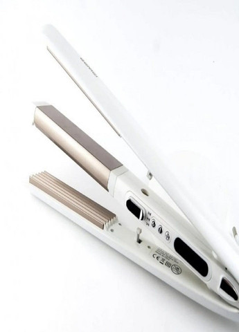 Стайлер гофре выпрямитель для волос из гофре GM-402 Белый Gemei (303217420)