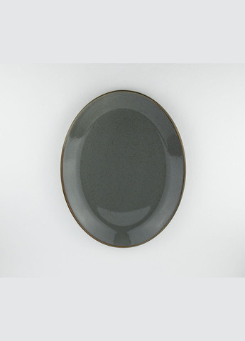 Тарелка овальной формы Seasons Dark Grey 31см 112131 Porland (277949322)